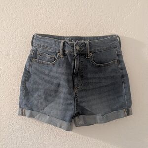 Blue Jean Shorts Classic Cuffed Style
